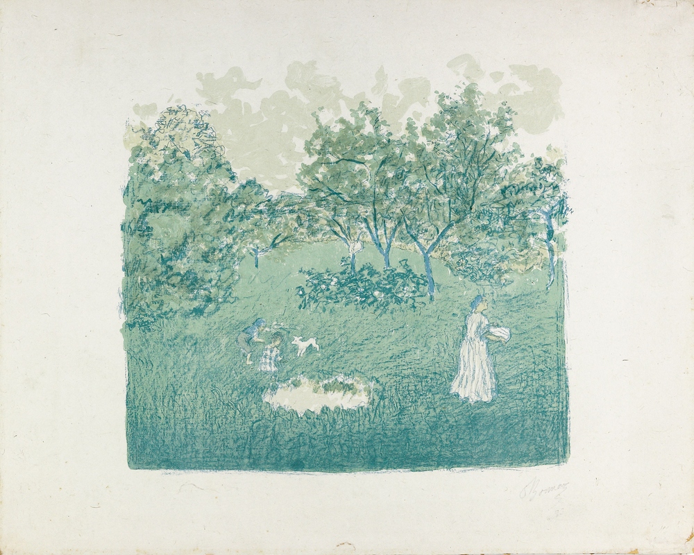 Auktionshaus Quentin Berlin  Künstlergrafik Bonnard  Pierre  Le Verger (Der Obstgarten) (1899).